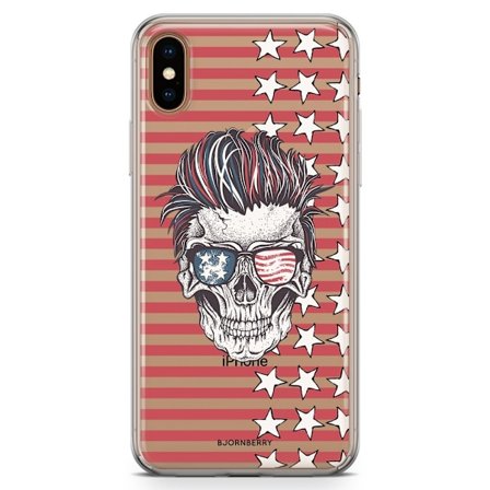 Bjornberry Hybrid Skal iPhone Xs Max - USA Döskalle