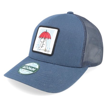 Moomin - Ble trucker Czapka Z Daszkiem - Snorkmaiden Umbrella Navy Trucker @ Hatstore