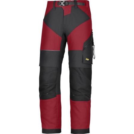 Snickers Workwear 6903 FlexiWork Työhousut punainen/musta Punainen/Musta, Vaatteet