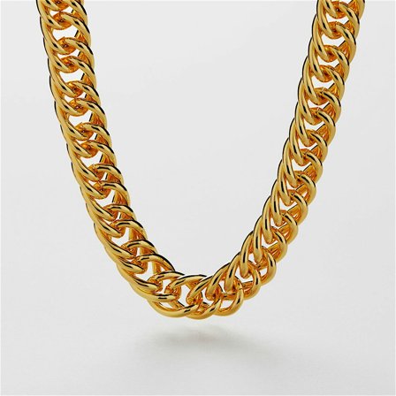Double Curb Chain Necklace