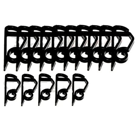 50 stk. Mini takrennehengekroker Plast Utendørs Julelys Klips for Juledekor Utendørs Bryllup Sikkerhetslysklips Dekor