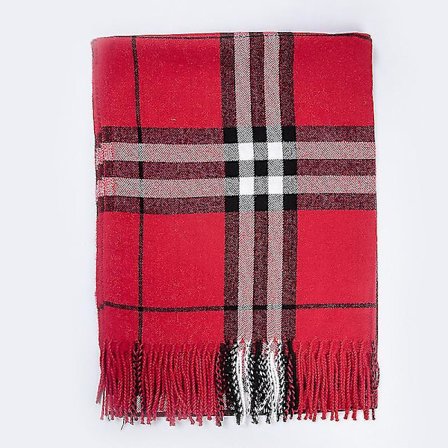 Høst og vinter imitert kasjmirskjerf rutete varmt sjal utvidet og langt vilt dusk tykt skjerf