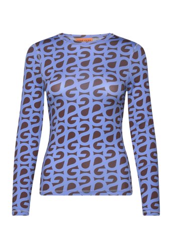 STINE GOYA 2244 Stocking Jersey, Elastic Long Blå