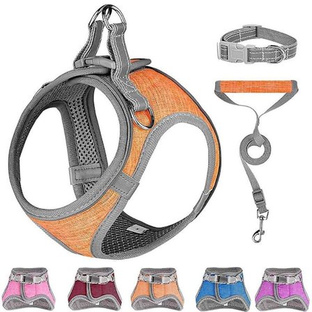 Liten Hundesele, Valpesele, Myk Hundesele og Båndsett med Reflekterende Halsbånd