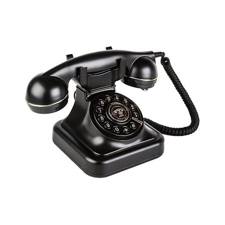 Retro Fasttelefon, gammaldags vintage fasttelefoner med klassisk metallklocka retro telefon