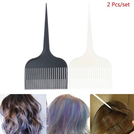 1/2 st Professionell Vävning Slingor Foliering Hårkam Svans Pro-Hårfärgning Kam Vävning Klippning Hårkammar Hårborste