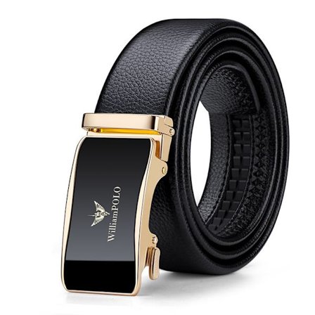 Lærremmer med spenne for menn, mote, automatisk spenne, ZQKLA