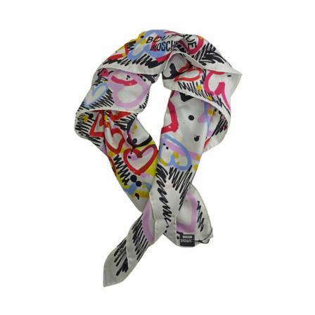 Moschino - Sjalar - Vit - Dam - Storlek: One Size, Dam, Storlek: ONE SIZE