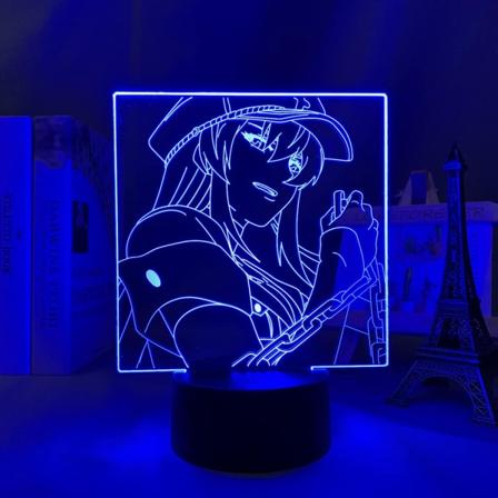 Anime LED-lampe Akame Ga Kill Esdeath for romdekorasjon, fargeskiftende nattlys, gave, manga 3D-lys Esdeath Akame Ga Kill