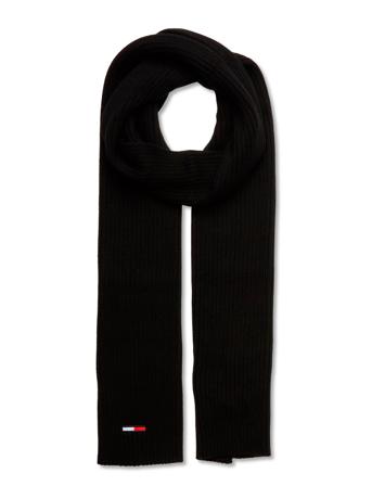 Tjm Core Flag Scarf Accessories Scarves Winter Scarves Svart Tommy Hilfiger