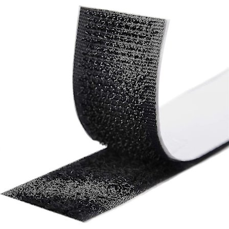 Velcro Tape Selvklebende 10m Ekstra Sterk, dobbeltsidig Lim med Borrelås 20mm Bred - WELLNGS