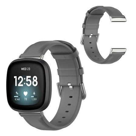Fitbit Sense / Versa 3 rostfritt stål klockarmband - grå