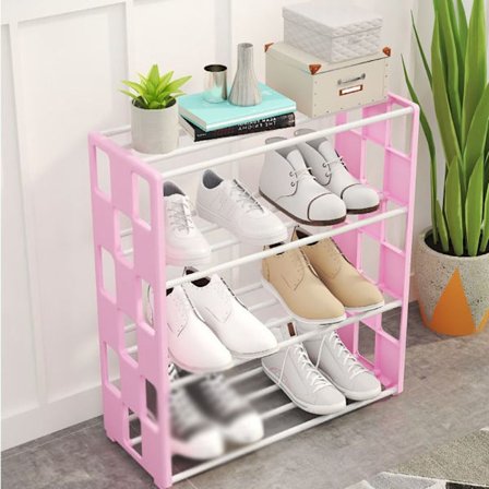 Yksinkertainen kenkäteline kenkäkaappi PINK