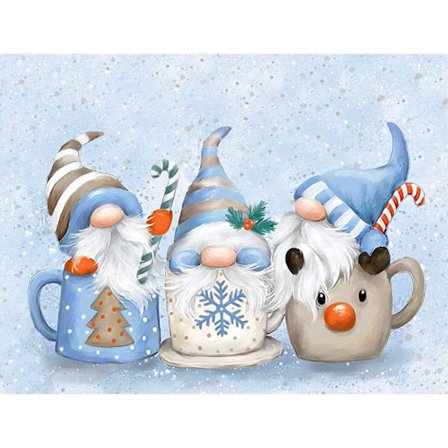 Full Diamond Dwarf Cup Diamond Art Kit, DIY 5D Dwarf Diamond Art Jul Diamond Art Kit Hantverk för Hem Väggdekoration 30x40cm, Ramlös{KDO}