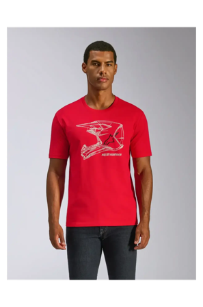 Alpinestars MX Helmet CSF T-Shirt Red S
