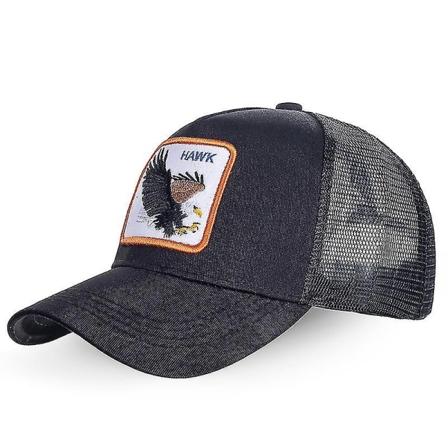 Farm Animal Trucker Baseball Cap Mesh Style Miehet Naiset Hip Hop Bros Säädettävä Baseball Hattu - Perfet Hawk