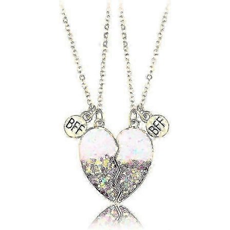 Venskabsvedhæng Halskæde Sæt Bedste Venner Halskæde, til 2 Piger, Fødselsdagsgave, Metal