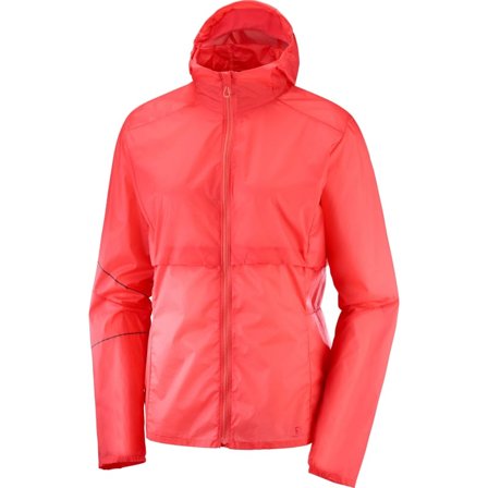 Salomon Elevate Aero Fz Hoodie Women's Women unlined workout jackets Red XS