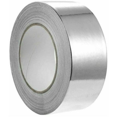 Aluminiumtejp, vatten-, brand-, vatten- och värmebeständigt lim för reparation, isolering och tätning 48 mm x 10 m (rulle x 1, silver)