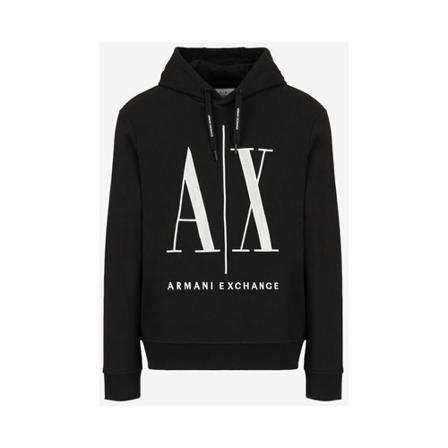 Armani Exchange, Hoodies Zwart, Heren, Maat:M