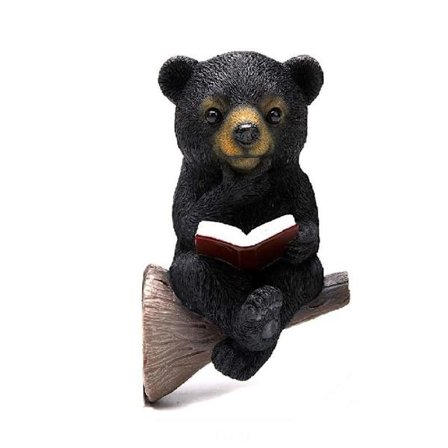 Solar Charging Bear Veistos Karhu Ornamentti Puutarhapatsas