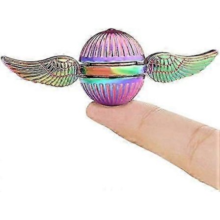 Gull Fidget Spinner Magic Orb Leker for Stresslindring, Angstleke, Fokus & Avslapning, Tri Spinner for Voksne & Barn, Nyhetsgave[YJD]