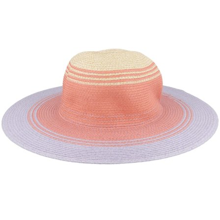 Seeberger - Multi straw Chapéu - Paper Trim Flapper Hat Linen/Sandal Sun Hat @ Hatstore