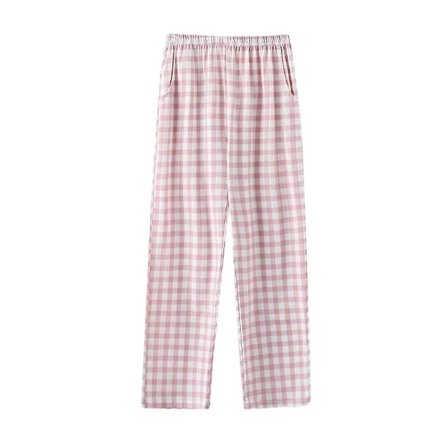 Dam Pyjamasbyxor, Casual Långa Pyjamas Loungebyxor Med Ficka