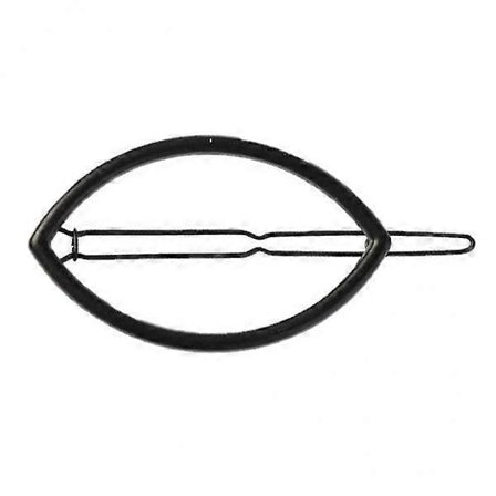 2- Hul Hårnål Klips Oval Hårspenne Slide Grip Barrette Hodeplagg