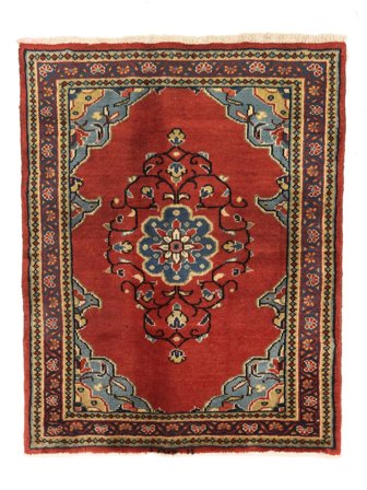 Mehraban Teppich Orientalischer Dunkelrot/Schwarz (Wolle, )