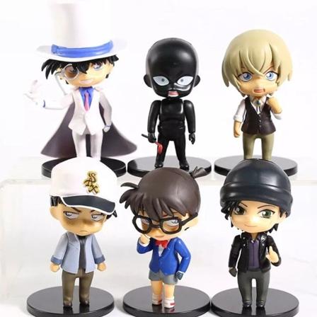 Detective Conan 6-delt figur sæt Kaito Kid etc anime manga KLB