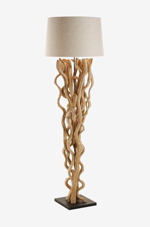 Kave Home - Gulvlampe Nuba - Brun - Gulvlamper - Fra Homeroom