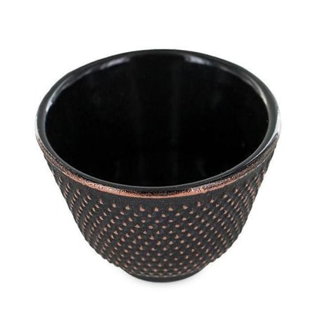 Svart och guld Zen månskål i gjutjärn