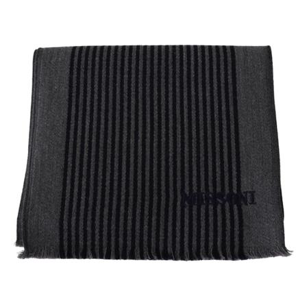 Missoni, Striped Wool Wrap Scarf Zwart, Heren, Maat:ONE Size