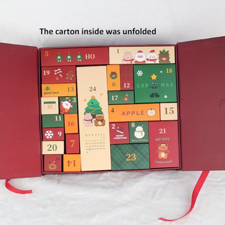 Joulukalenteri 2024, Joulu DIY Lahjapakkaus Kartongista, Joulukalenteri Joulu CountDown Kalenteri 24 Päivän Yllätys Joululahja (FMY)