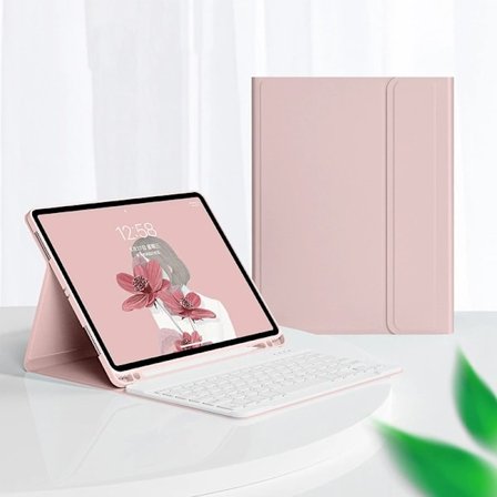 Kotelo näppäimistöllä iPad 9. 8. 7. sukupolvelle 10,2 tuumaa 2021 2020 2019 Vaaleanpunainen Pinkki[CO]
