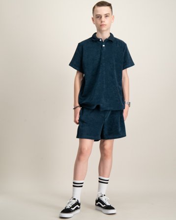 Nikben Terry Shorts Blå Shorts Kille - Kids Brand Store