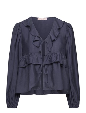 A-View Charlotte Blouse - Navy - 34