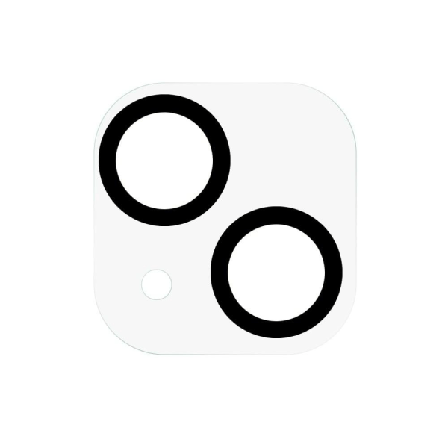 iPhone 14 Max kaaren reunan karkaistu lasi kameran linssin suojus - Musta Black