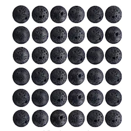 Naturlige krystallperler Lavaperler