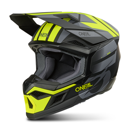 Crosshelm O'Neal 3Srs Ride Schwarz/Grau/Neon-Gelb XL