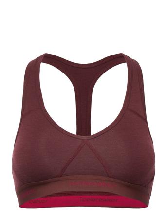 Wmns Sprite Racerback Bra Lingerie Bras & Tops Sports Bras - ALL Punainen Icebreaker