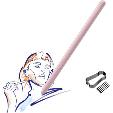 Erstatningspen til Samsung Tab S6 Lite (EJ-PP610) Stylus Pen S Pen til Tab S6 Lite Stylus Chiffon Rose