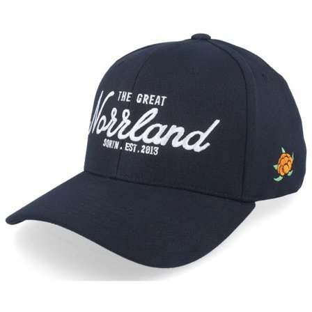 SQRTN - Svart adjustable Keps - Great Norrland 120 Cap Black/White Adjustable @ Hatstore