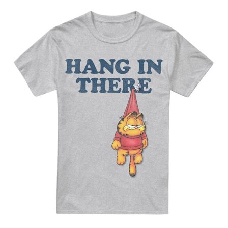 Garfield Herr Hang In There T-Shirt 4XL Sport Heather