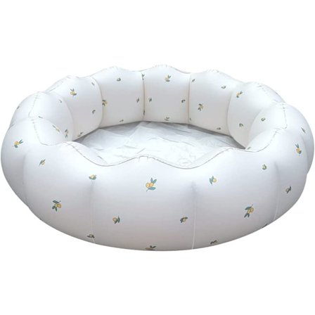 95*25cm(Hvit)Oppblåsbar Baby Basseng, Bærbar Plaske Baby Swimm