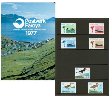 Færøerne - Årsmappe 1977 - Type 2