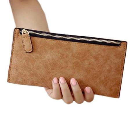 Stylish Women's Wallet in Soft Faux Leather - Various Colors