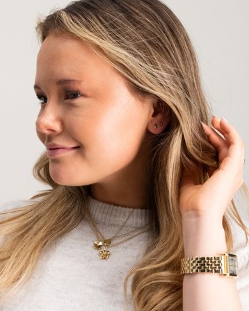 Edblad One Studs Summer Gold Złoty Biżuteria Dziewczyna - Kids Brand Store