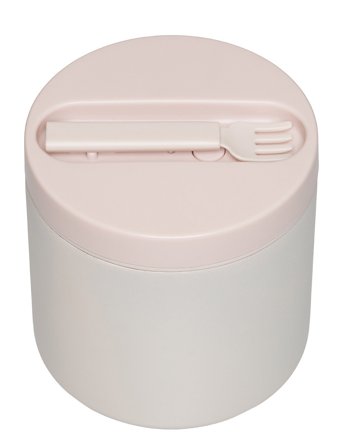 Travel Thermo Lunch Box Beige Design Letters